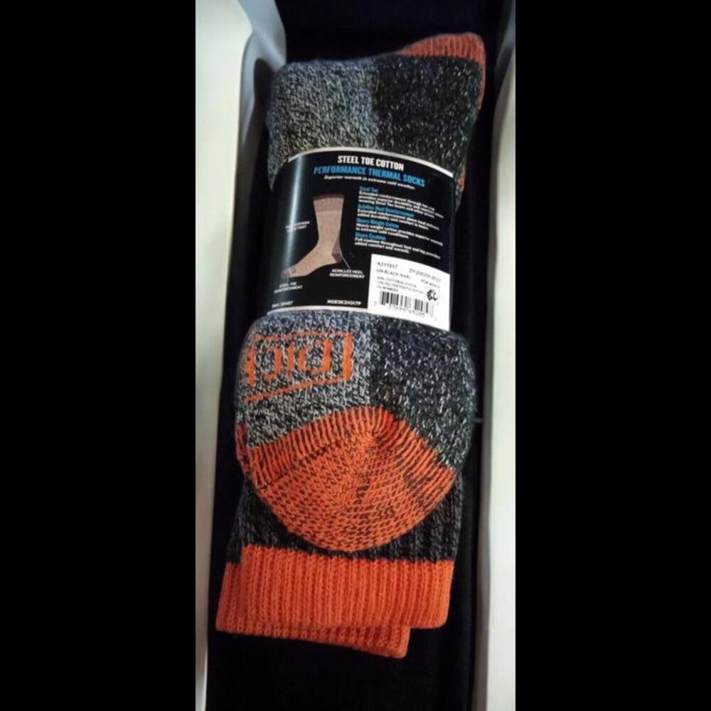 Genuine Dickies Thermal Cotton Blend Steel Toe Crew 3 Pack Sz 6-12 (New} - Picture 2 of 3